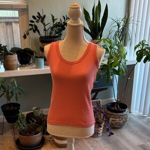 Uniqlo Vibrant Orange Tank Top